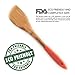 Wooden Set Of Kitchen Accessories - 3 Kitchen Wooden Spoons Set - Colorful Silicone Handle - Wooden Spoons Bamboo Utensils Set With Kitchen Spatula Turner - Cooking Utensils Set - Kitchen Tools Set