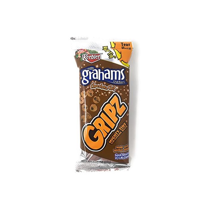 Buy Keebler Gripz Mighty Tiny Graham Cracker Bits Snack Packs (Set of 20) (Chocolate Chip