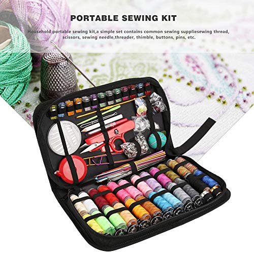 Crochet Hooks Set,282pcs/Set Portable Travel Sewing Box Kitting Needles Thread Stitching Kit