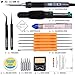 Best Soldering Iron Kit, Full Set 70W 110V Adjustable Thermostat Soldering Iron, Gathered with Tips, Anti-Static Tweezers, Solder Sucker, Soldering Wick, Rosin and Aid Tools in Organized Case
