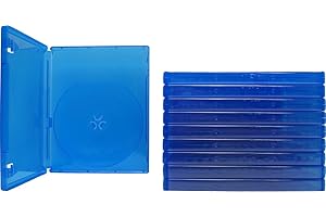 (10) Blue Game Cases - Compatible With Playstation 4 - 1 Disc Capacity - 14mm - #VGBR14PS4BL