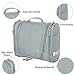 Cadtog Hanging Toiletry Bag for Travel, Cosmetic Kit, Large Essentials Organizer, Sturdy Hook, Makeup Bag, Waterproof for Men and Women, Grey