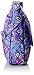 Vera Bradley Women's Cotton Double Zip Mailbag Crossbody Purse, Lilac Tapestry, One Size
