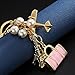 Lady Gift Rhinestone Travel Crystal Keychain Car Key Chain Purse Pendant Handbag Charm Sweater Chain
