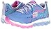 Skechers Kids Girls' Skech-Air-Jumparound Running Shoe,Blue/Multi Knit, 2 M US Little Kid
