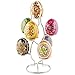 BestPysanky Silver Tone Metal Display Stand - Holds 7 Eggs Spheres 7.5 Inches Tall