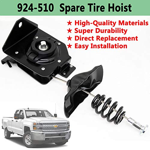 924-510 Spare Tire Hoist,Spare Tire Winch Carrier Hoist Assembly,Compatible with Chevy Silverado GMC Sierra 1500 HD Classic 2500 HD 3500 Chevrolet Tahoe GMC Yukon,Replaces#20870067,15703311,15866164 - Image 4