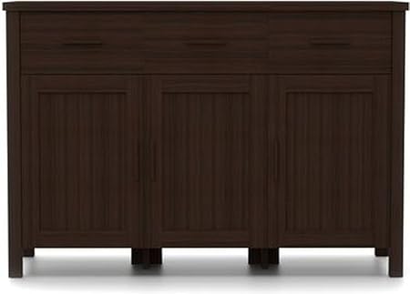 Urban Ladder Norland Engineered Wood Side Board (Dark Walnut)