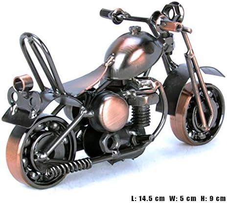 Metal sculpture -Retro Classic Handmade Iron Motorcycle Model ,Abura Unique Metal Art Decor - Home Office Décor (M36-1)