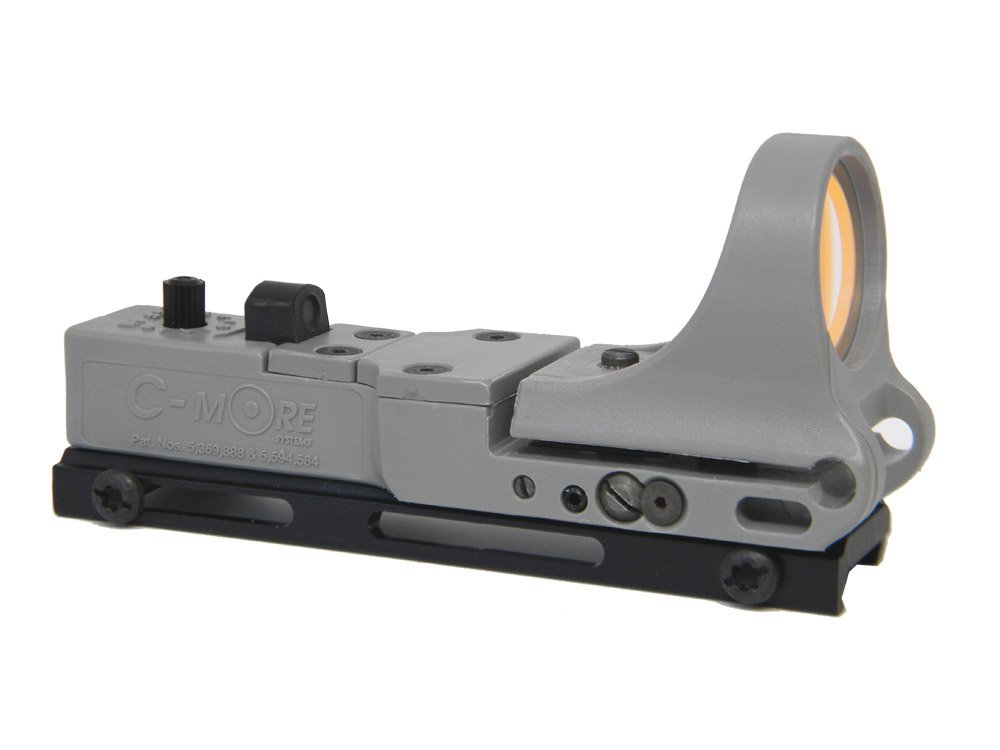 C-MORE SystemsRailway Red Dot Sight with Standard Switch, Gray, 4 MOA