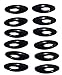 Apparelsonline Set of 12 Hijab Sari Safety Pins (Black)