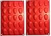 Fasmov 20-Cavity Silicone Madeleine Pan Cookie Mold,Baking Mold, Handmade Soap Moulds and more, Set of 2