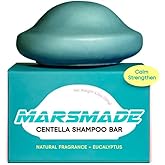 MARS MADE Centella Shampoo Bar 2.0 - Hydrating & Moisturizing Natural Hair Soap Bar Shampoo for Hair & Scalp Nourishment - Bathing Soap Solid Shampoo for All Hair Types (120g, 4.23oz)
