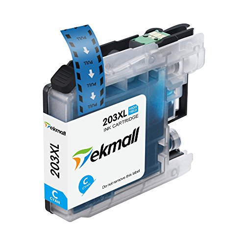 LC203XL LC201 Ink Cartridges High Yield 5 Packs (1 Set + 1 BK), Work for Brother MFC-J485DW MFC-J480DW MFC-J885DW MFC-J460DW MFC-J880DW MFC-J680DW MFC-J4420DW Printers - Tekmall