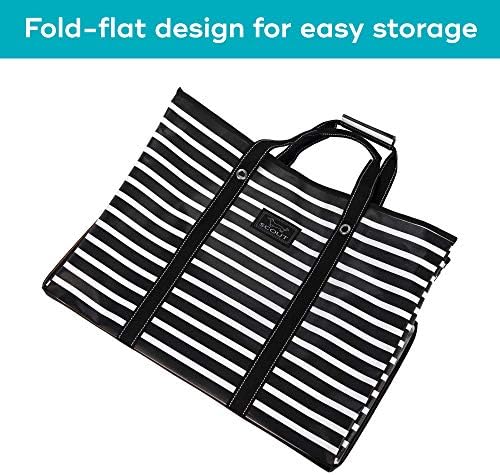 SCOUT 4 Boys Bag, Extra Large Beach Bag with Zipper, Pockets, and Comfort Grip Handles, Lightweight, Water-Resistant Utility Tote Bag in Fleetwood Black Pattern (Multiple Patterns Available) 7 SCOUT 4 Boys Bag, Extra Large Beach Bag with Zipper, Pockets, and Comfort Grip Handles, Lightweight, Water-Resistant Utility Tote Bag in Fleetwood Black Pattern (Multiple Patterns Available)