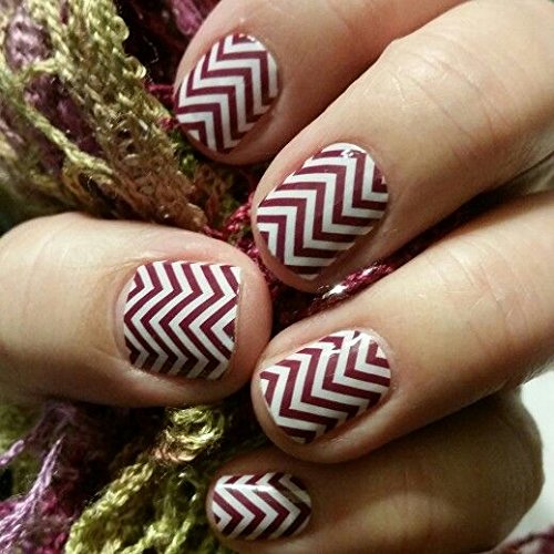 Jamberry Nails - Boysenberry Chevron