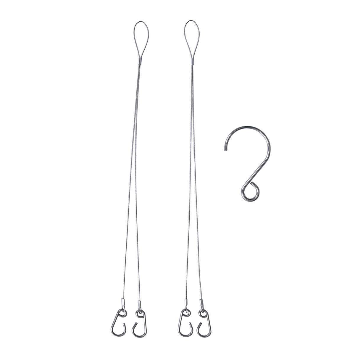 Boundless Voyage Titanium Grill Plate Charcoal BBQ Hand Rope Titanium Stainless Steel Hanging Chain Hanging Wire with Hook Ti15149B