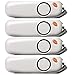 Vigilant 130 dB Personal Rape/Jogger/Student Emergency Protection Alarm with LED Light and Included AAA Batteries And Rip Cord Activation | Available in Grey or Blue (PPS8G Grey 4 Pack)