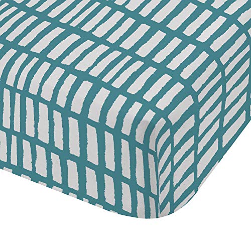 Catherine Lansfield Larsson Geo Teal sábana Bajera 180x200 e 2 Fundas de Almohadas 50x80