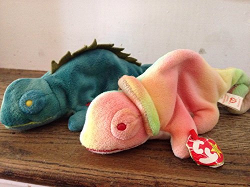 Ty Beanie Babies Rainbow Chameleon - Image 2