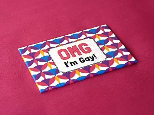 Handmade Gay pride colorful magnet