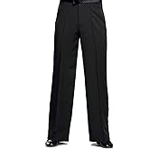 YILINFEIER Dance Studio Pants Black Dance Pants for Men Latin Jazz Ballroom Samba Straight Wide Leg Mens Sweatpants Baggy