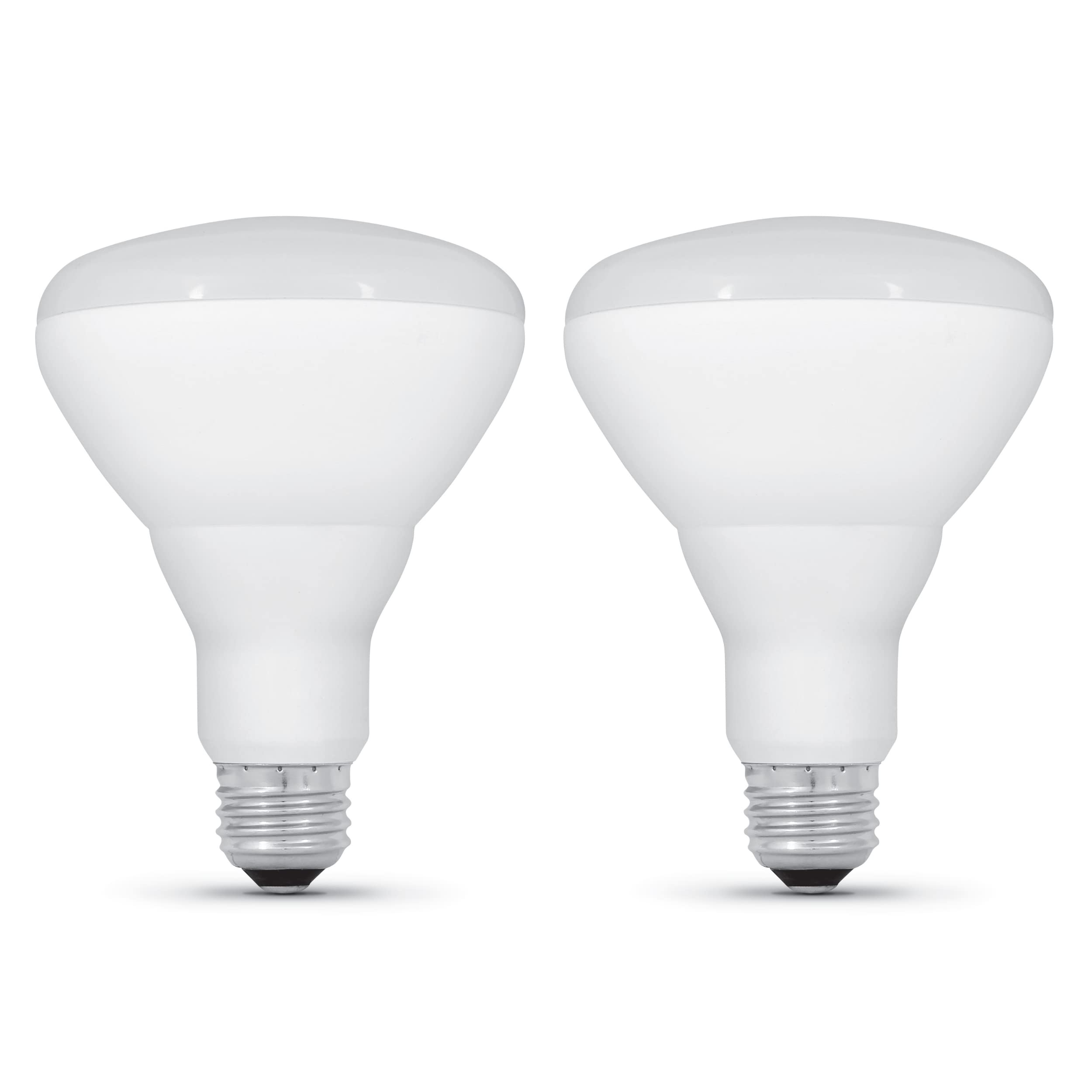 Photo 1 of Feit Electric BR30 LED Light Bulbs, 85W Equivalent, High Output, Indoor Flood Lights, 1100 Lumens, Dimmable, 2700k Soft White, E26 Base Recessed Can Light Bulbs, 2 Pack, BR30DMHO/927CA/2