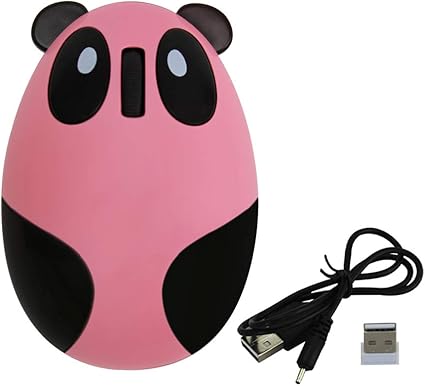 Amazon 2 4ghzワイヤレスマウス 無線マウス 可愛いパンダ型 コンパクトマウスコードレス 静音 充電式 光学式 3ボタン エルゴノミクスマウス かわいい動物のパンダの形 キャラクター 小型 Pc ノートパソコン コンピュータ用 ピンク Elec Kingdom マウス 通販