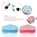 PIXNOR Makeup Brush Cleaner Finger Glove Silicone Cosmetic Clean Tools Pack of 2, Pink Blue