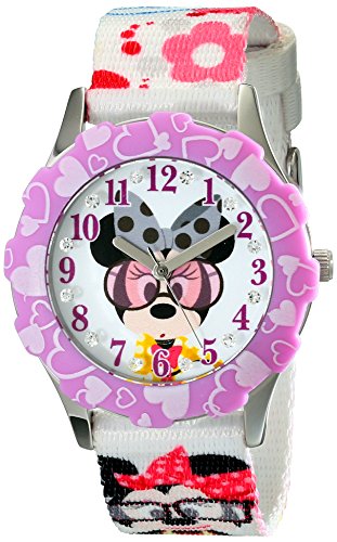 Disney Kids' W001978 Minnie Mouse Analog Display Analog Quartz Multi-Color Watch