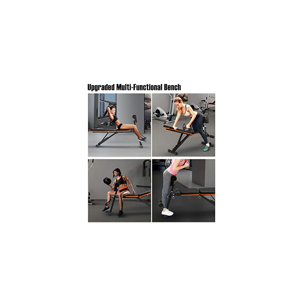 PERLECARE Adjustable Weight Bench for Full Body Workout Fitness Mart Pro