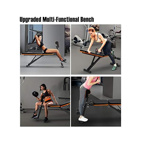 PERLECARE Adjustable Weight Bench for Full Body Workout Fitness Mart Pro