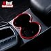 Red Inner Console Water Cup Holder Trim Cover 1pcs for Porsche Macan 2014-2018