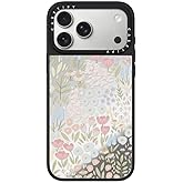 CASETiFY Mirror iPhone 17 Pro Max Case [Reflective/Compatible with Magsafe / 4.9 ft. 1X Military Grade Drop Protection] - Eleanor - Silver On Black