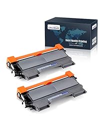 Cartucho de tóner de repuesto compatibles para Brother TN450 (Negro, paquete de 2), compatibles con Brother HL-2280DW HL-2230 HL-2240D HL-2240 MFC-7860DW HL-2270DW MFC-7360 N MFC-7460DN DCP-7065DN