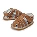 Neband Baby Girl Boy Sandals, Premium Soft Anti-Slip Sole Infant Baby Sandals 12-24Months Summer Casual Beach Shoes Bowknot Princess Dress Flats Prewalker First Walker Shoes