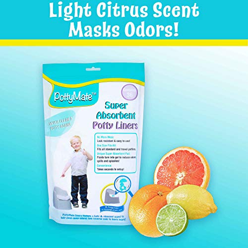 Disposable Potty Chair Liner Pack of 36 Pottymate Liners with Super