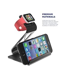 Apple Watch soporte   Poetic [Apple Watch soporte]   Made Charging Dock Soporte de aluminio para Apple Watch (2015), Gris (Space Grey)