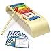 KidzLane My First Xylophone for Kids | 8 Song Learning Cards, Rubber Tip Mallet, Wooden Base Ages 18M+