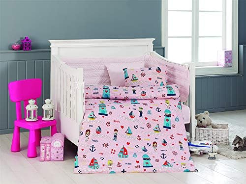 Belenay Kucuk Denizci V2 Tek Kisilik Ranforce Bebek Nevresim Takimi Pembe Amazon Com Tr