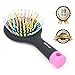 Hilinker Hair Brush - Detangle Hair Easily With No Pain - Good For Wet Or Dry Hair - Adults & Kids Rainbow (Black)