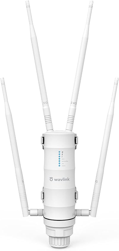 WAVLINK AC1200 Outdoor WiFi Access Point Repeater Extender Dual Band POE 4x7dBi