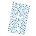 DECORA 325pcs Blue Rhinestone Stickers Self-Adhesive Gemstone Embellishment Stickers for Nail Art Makeup Scrapbooking and Crafts