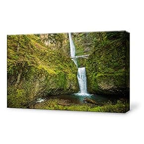 Canvas Wall Art for Living Room,Bedroom Home Artwork Paintings Waterfall Landscape Ready to Hang - 12x18 inches