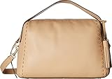 Cole Haan Womens Ivy Pic Stitch Satchel Nude One Size