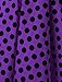 Dressystar Vintage Polka Dot Retro Cocktail Prom Dresses 50's 60's Rockabilly Bandage Purple Black Dot M