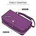 Galaxy Note 8 Case, Note 8 Wallet Case, Pasonomi Magnetic Detachable Removable Wallet Zipper PU Leather Folio Flip Carrying Case with Strap and Credit Card Slot for Samsung Galaxy Note 8 2017(Purple)