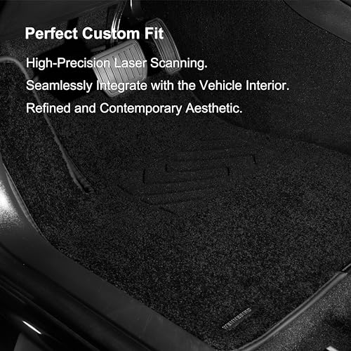 WENNEBIRD Carpet Floor Mats for Tesla Model 3 Highland 2024-2026, 3Pc | 1.5 cm Ultra-Thick Plush Carpet, Noise-Reducing Comfort, Waterproof TPE Layer, Anti-Slip Backing