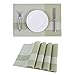 SUNSHINE FASHION Placemats,Placemats for Dining Table,Heat-Resistant Placemats, Washable PVC Table Mats,Kitchen Table mats Set of 4