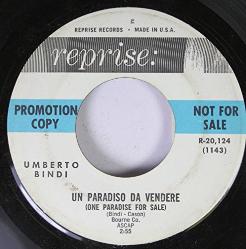 Umberto Bindi - Umberto Bindi 45 Rpm Un Paradiso Da Vendere / Il Nostro Concerto (Our Concerto) - Zortam Music